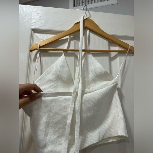 Joie White Knit Halter Crop Top - Picture 5 of 7